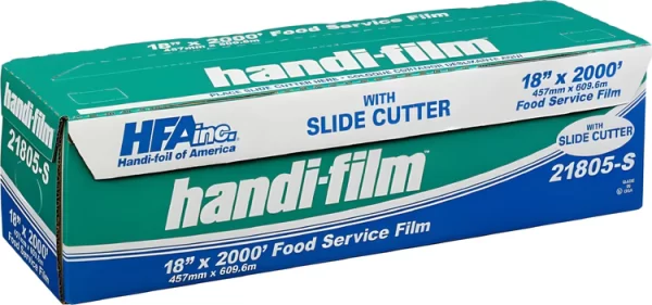 Shah Packaging Inc. - 8" X 2000 Ft Foodservice Film/Wraps with Slider Cutter, - 21805-S