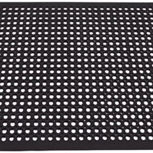 Shah Packaging Inc. - 2 ft x 3 ft Black Eversoft Anti-Fatigue Floor Mat - 7139023