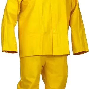 Shah Packaging Inc. - 3-Piece 4XL Yellow PVC Fire Resistant Rainsuit - 02350007FR