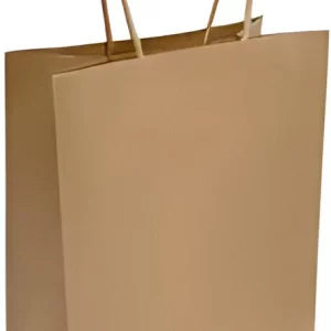 Shah Packaging Inc.  - 16" x 6" x 12" Kraft Paper Twist Handle Bag, 250/Cs , 16Cs/Sk - PT16612K