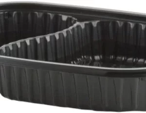 Shah Packaging Inc.  - 21 Oz / 10 Oz Microwaves 2 Compartment Platter, 252/Cs - 4540712