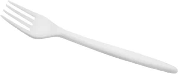 Shah Packaging Inc. - White CPLA Natural Compostable Cutlery Fork, 500/Cs - CNCF500