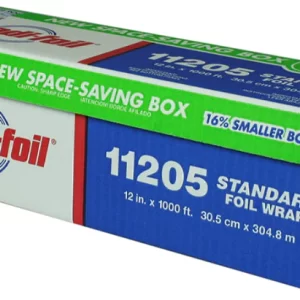 Shah Packaging Inc. - 12" X 1000ft Aluminum Foil Roll, 1rl/bx - 11205