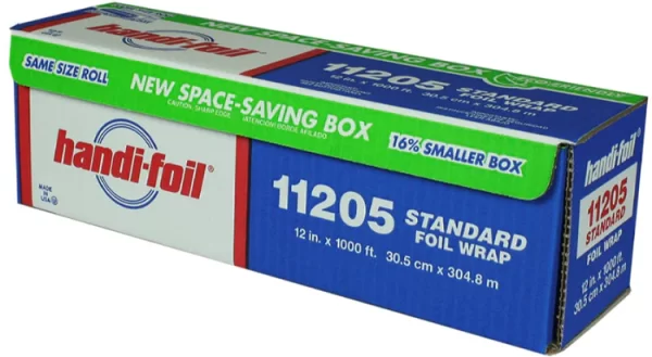 Shah Packaging Inc. - 12" X 1000ft Aluminum Foil Roll, 1rl/bx - 11205