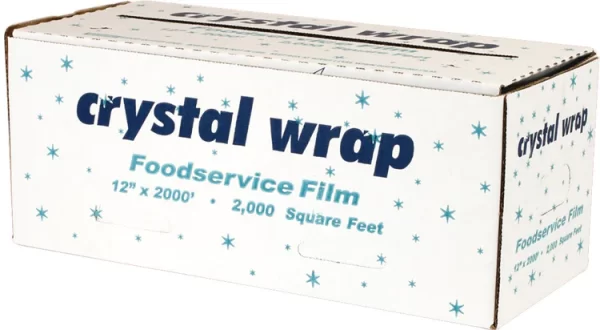 Shah Packaging Inc.  - 12" x 2000 ft Crystal Wrap Resinite Film, 2000ft/Bx - 7301234