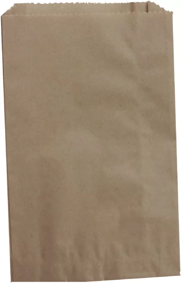 Shah Packaging Inc.  - 1/6th Brown Paper Kraft Grocery Bags, 500/Bn - 4600000