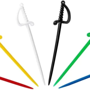Shah Packaging Inc.  - 3" Assorted Color Sword Picks, 2000/Cs - SP-2-IN