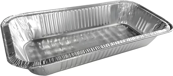 Shah Packaging Inc. - 1/3 Size Shallow Steam Table Aluminum Foil Pan, 200/Cs - 4034-35