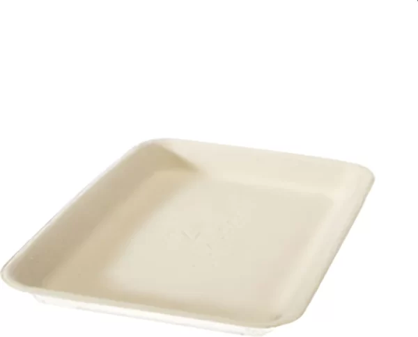 Shah Packaging Inc. . - #2 Sho-Pak Pulp Produce Bagasse Tray, 500/cs - 44503