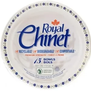 Shah Packaging Inc. . - Retail 15/pk Sleeves 12 oz Royal Chinet Paper Bowl, 12pk/cs - 10128