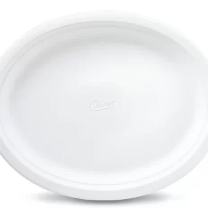 Shah Packaging Inc. . - 12.5" x 9.75" Chinet Oval Paper Plates, 500/cs - 22012