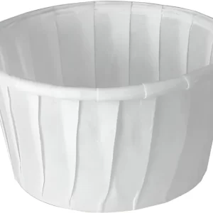 Shah Packaging Inc. - 1.25 Oz Solo White Paper Portion Cups, 250/Cs - 125-2050