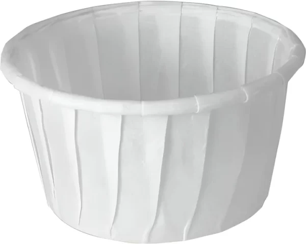 Shah Packaging Inc. - 1.25 Oz Solo White Paper Portion Cups, 250/Cs - 125-2050