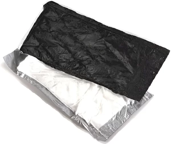 Shah Packaging Inc.  - 4.75" x 7" Dri-Loc Poultry Black Pads, 2600/Cs - AC40