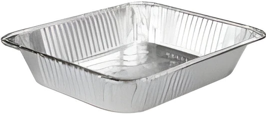 Shah Packaging Inc. - 2.56" Deep Half Size Foil Steam Table Pan, 100/Cs, 56cs/sk - 321-40-100