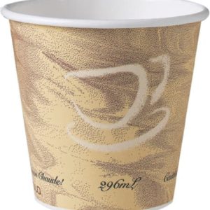 Shah Packaging Inc. - 10 Oz Solo Mistique Squat Paper Hot Cups, 1000/ Cs - 410MS-0029