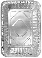 Shah Packaging Inc. - 1.5 lb Oblong Foil Shallow Conatiner, 500/Cs - 2061-30-500