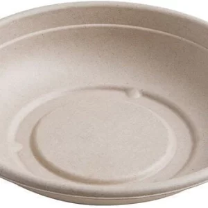 Shah Packaging Inc.  - 24 Oz White Round Bagasse Bowl - 42RB24