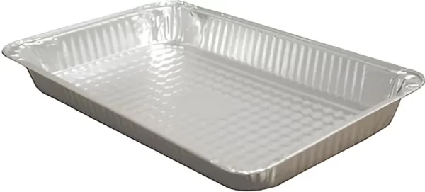 Shah Packaging Inc.  - Full-Size Aluminum Shallow Steam Table Pan, 50/Cs- 4021-70-50