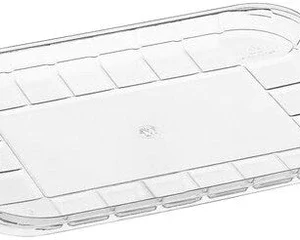 Shah Packaging Inc. . - 10.12 x 8 x 0.67", #8S Clear RPET Plastic Meat Tray, 300/Cs - 86614