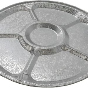 Shah Packaging Inc. - 18" Foil Lazy Susan Tray, 25/Cs - 4018-100