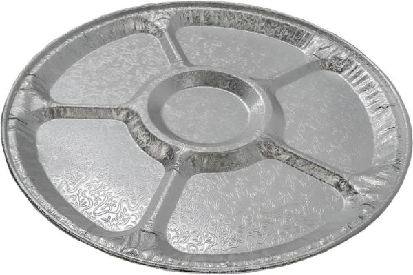 Shah Packaging Inc. - 18" Foil Lazy Susan Tray, 25/Cs - 4018-100