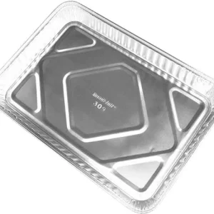 Shah Packaging Inc. - 1/4 Foil Sheet Full Curl Cake Pan, 100/Cs - 309-40-100