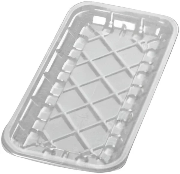 Shah Packaging Inc. . - 10.2 x 5.4 x 0.6", #5S Clear RPET Plastic Meat Trays, 270/Cs - 86606