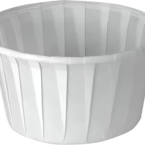 Shah Packaging Inc. - 4 Oz Solo White Paper Portion Cups, 250/Cs - 400-2050