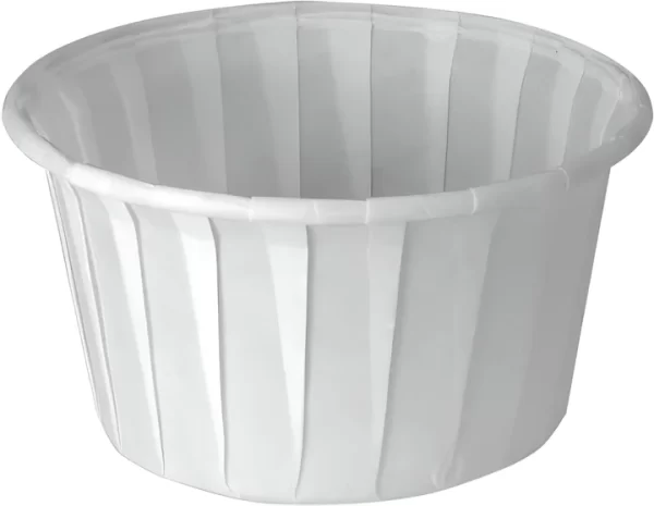 Shah Packaging Inc. - 4 Oz Solo White Paper Portion Cups, 250/Cs - 400-2050