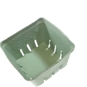 Shah Packaging Inc. . - 5.5" x 5.3" x 3.3" QT Berry Basket Pulp Tray, 250/cs - 44020