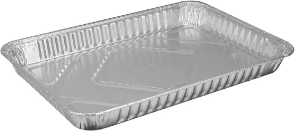 Shah Packaging Inc. - 1/4 Sheet Foil Full Curl Cake Pan, 100/Case - 309-45-100
