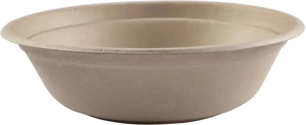 Shah Packaging Inc.  - 32 Oz Tan Compostable Bowl, 4/75/Pk - TB-32