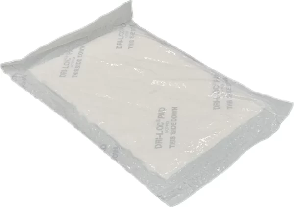 Shah Packaging Inc.  - 4.75" x 7" Dri-Loc Poultry White Pads, 2600/Cs - AC50