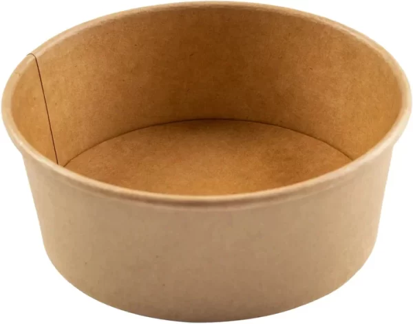 Shah Packaging Inc.  - 8" x 3" Kraft Paper Bowl, 300/Cs - HPE-PBWL26