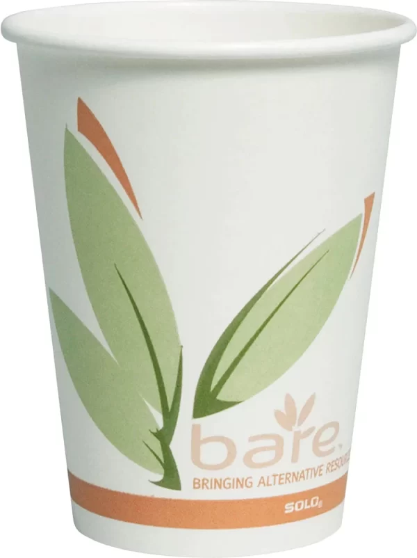 Shah Packaging Inc. - 12 Oz Solo Bare Eco-Forward PCF Paper Hot Cups, 1000/cs - 412RN-JQ573