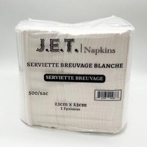 Beverage Napkin 1 Fold (J.E.T.) - 8x500/cs