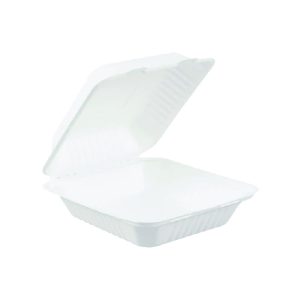Bagasse Container 6''x6'' PFAS FREE (500/cs)