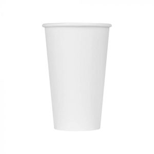 Paper Hot Cup WHITE 16 Oz (1000/cs)
