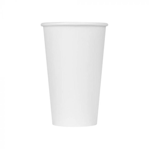 Paper Hot Cup WHITE 16 Oz (1000/cs)