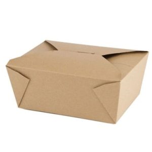 Kraft Take-Out Carton Box #2 (4x50/cs)